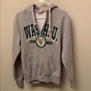 CHAMPION Grey, Zipper Wash U Hoodie